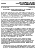 Federal Banking Agencies Issue Final Guidance On Concentrations in Commercial Real Estate Lending