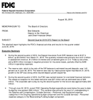 Second Quarter 2019 CFO Report to the Board