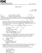 Special Alert Counterfeit Official Bank Checks