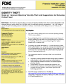 Study on AccountHijacking Identity Theft and Suggestions for Reducing Online Fraud