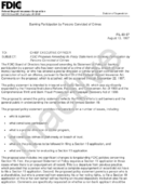 Banking Participation by Persons Convicted of Crimes FDIC Proposes Amending Its Policy Statement on Banking Participation by Persons Convicted of Crimes