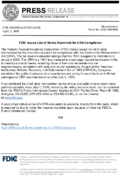 FDIC Issues List of Banks Examined for CRA Compliance