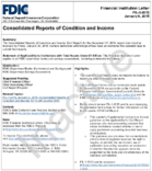 Consolidated Reports of Condition and Income
