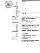 Fair Credit Reporting Affiliate Marketing Regulations