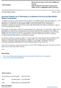 Joint ReleaseAgencies Release List of Distressed or Underserved Nonmetropolitan MiddleIncome Geographies