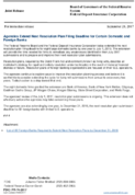 Joint ReleaseAgencies Extend Next Resolution Plan Filing Deadline for Certain Domestic and Foreign Banks