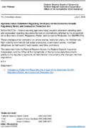 Joint ReleaseAgencies Issue Statement Regarding the Impact of the Economic Growth Regulatory Relief and Consumer Protection Act