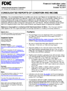 Consolidated Reports of Condition and Income