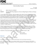 External Auditing Programs Proposed FFIEC Policy Statement on External Auditing Programs of Banks and Savings Associations