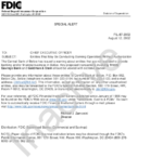 Special Alert Entities That May Be Conducting Banking Operations Without Authorization