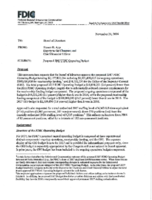 Proposed 2017 FDIC Operating Budget