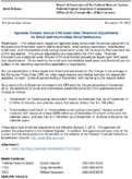 Joint ReleaseAgencies Release Annual CRA AssetSize Threshold Adjustments for Small and Intermediate Small Institutions