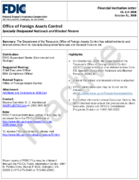 Office of Foreign Assets Control Specially Designated Nationals and Blocked Persons