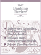 FDIC Banking Review Vol 12 No 1