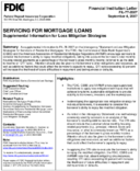 Servicing for Mortgage Loans Supplemental Information for Loss Mitigation Strategies
