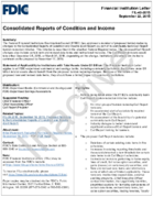 Consolidated Reports of Condition and Income